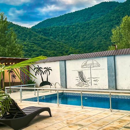 Qafqaz Family Chalet Villa Gabala Exterior foto