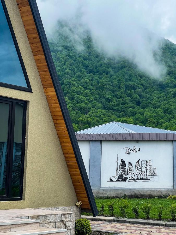 Qafqaz Family Chalet Villa Gabala Exterior foto